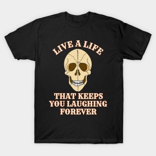 Skull Lover T Shirt LIVE A LIFE by ScottyGaaDo T-Shirt